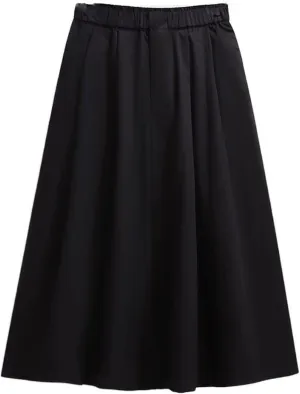 Women's Long Skirt Summer High-Waist Minimalist A Line Skirts for Women