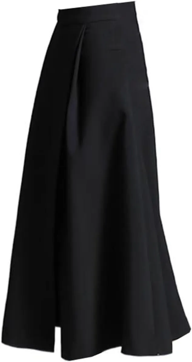 Women's Long Skirt Summer High-Waist Slit A Line Skirts for Women