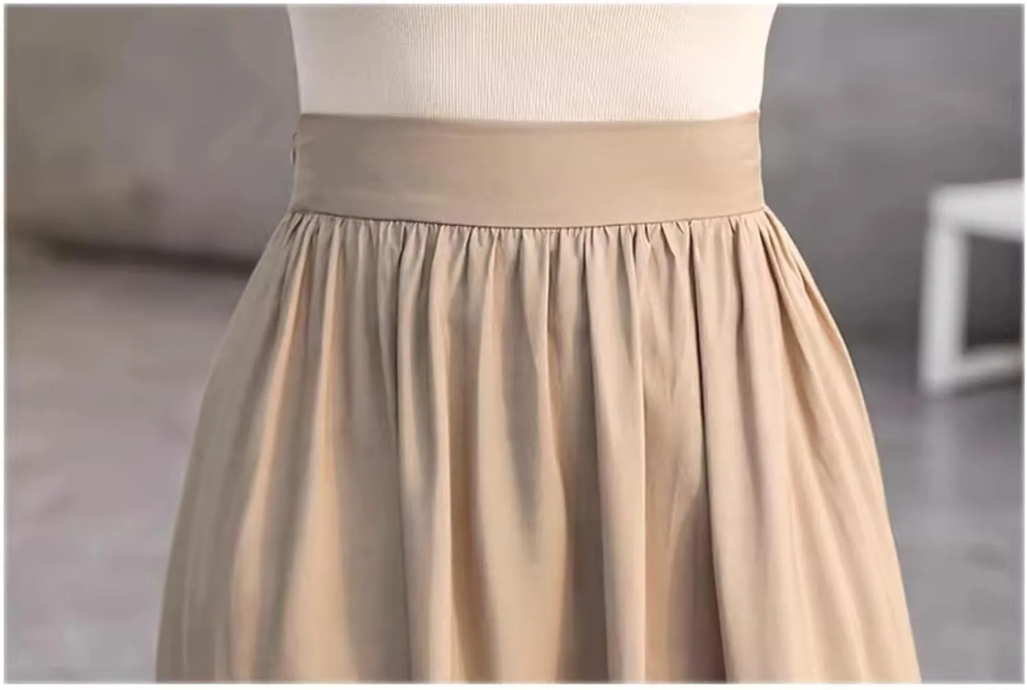 Women's Long Skirt Summer Patchwork Retro A-Line Skirts for Women