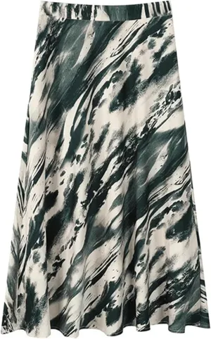 Women's Long Skirt Summer Print Floral A Line Skirts for Women