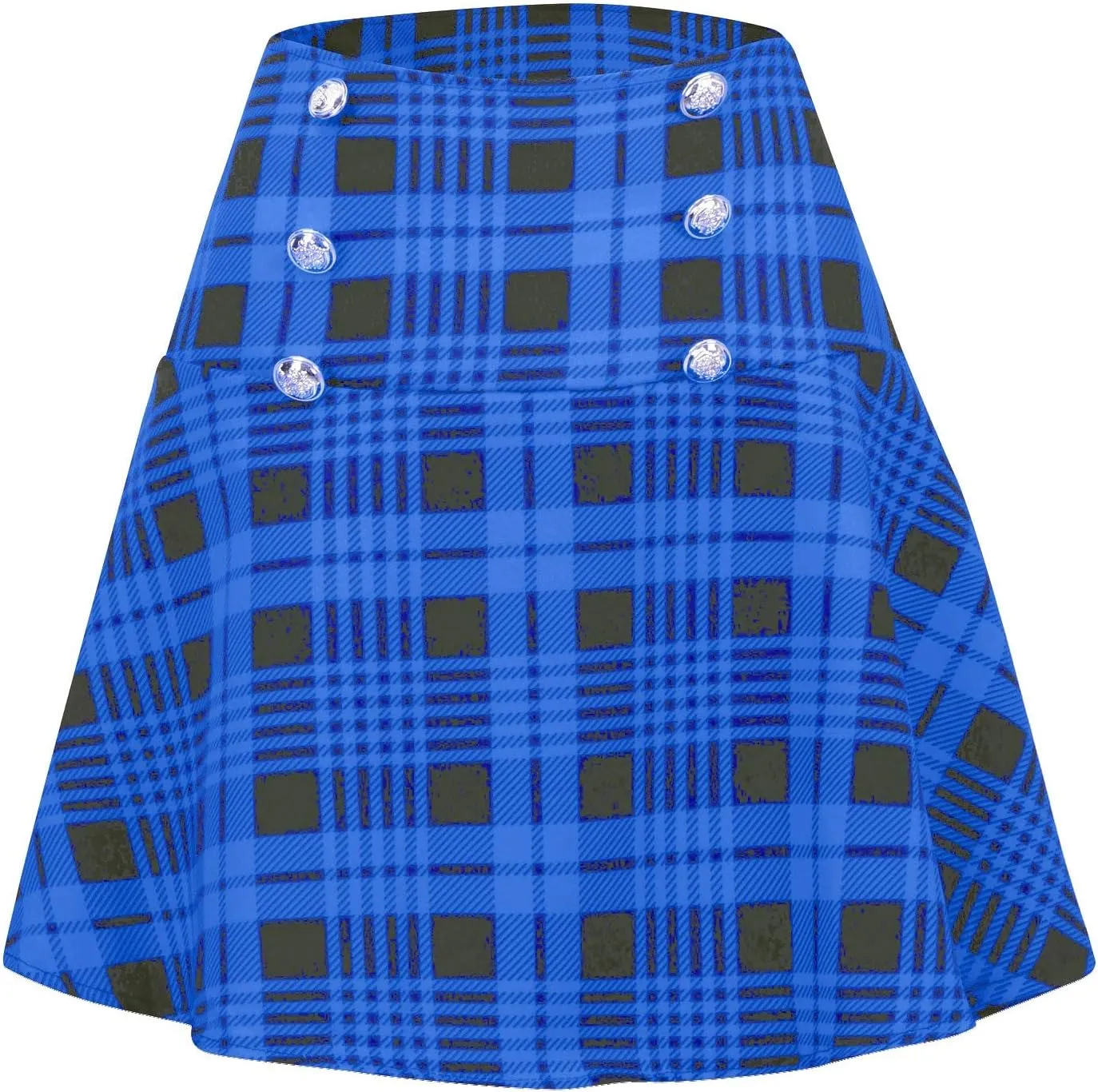 Womens Plaid Skirt,High-Waisted Sexy Wrap Pleated Skirt Fashion Vinatge A-line Skirt Casual Uniform Mini Skirts