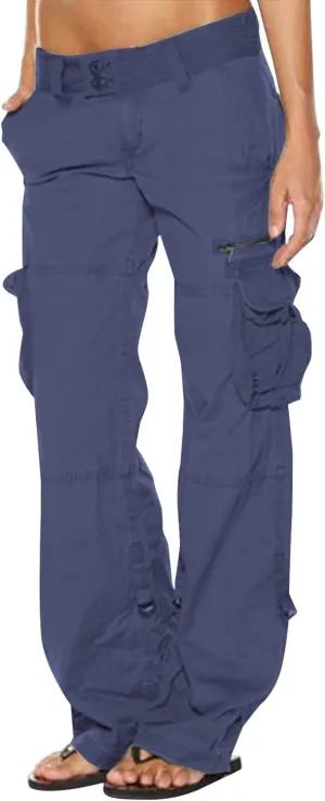 Women's Stretchy Tactical Cargo Pants High Waisted Casual Joggers Plus Size Skinny Trousers Cargo Pants with 6 Pockets