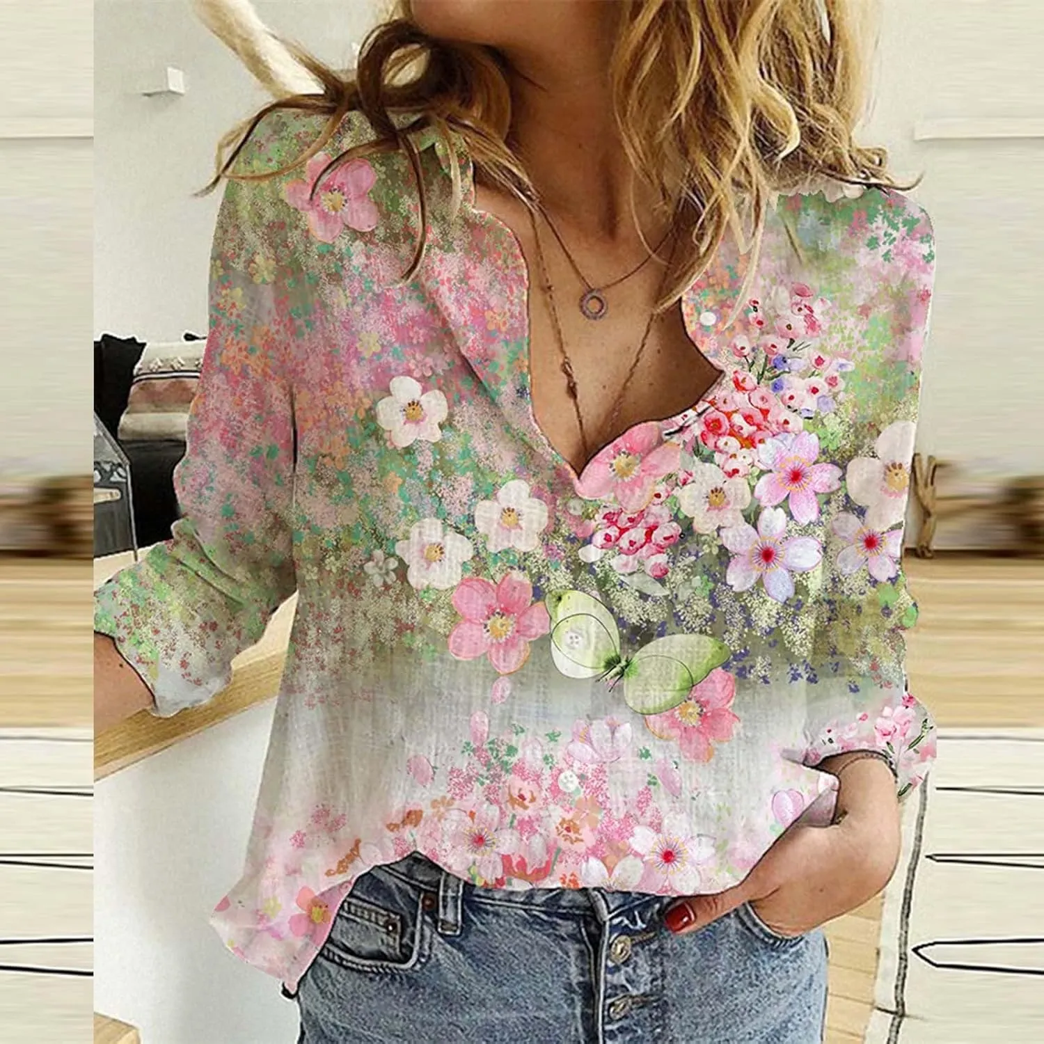 Womens Summer Tops Short Sleeve Button Down Cotton Linen Shirt Blouse Plus Size Summer Clothes Outfits 2024