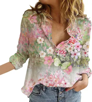 Womens Summer Tops Short Sleeve Button Down Cotton Linen Shirt Blouse Plus Size Summer Clothes Outfits 2024