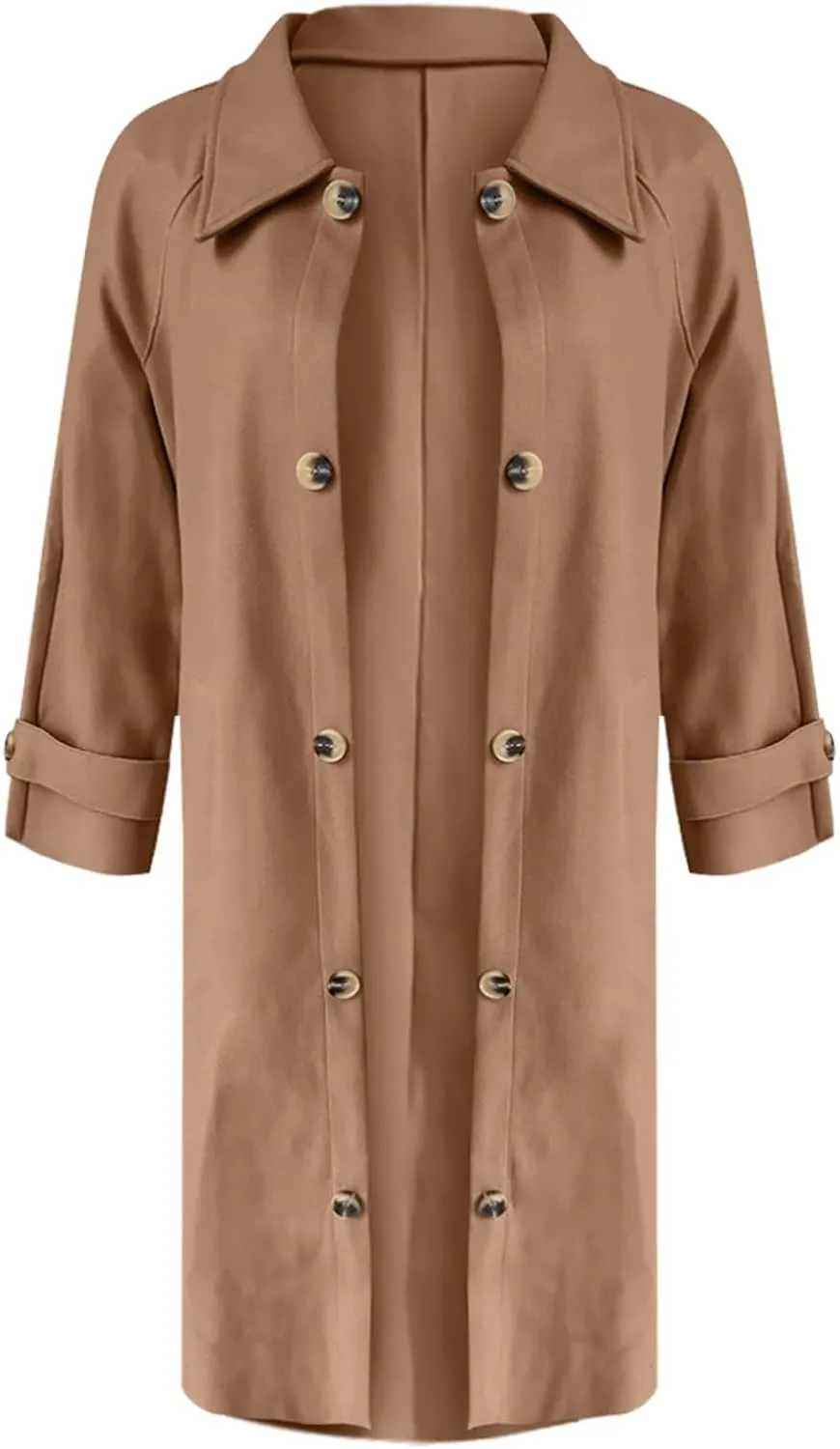 Womens Trench Coat Long Fuzzy Jacket Loose Fitting Warm Winter Outwear Fashion Lapel Jacket Coats Pedcoat Womens