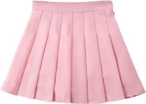 Women's Vintage Pleated Mini Skirts Korean High Waist Summer A Line Skirts