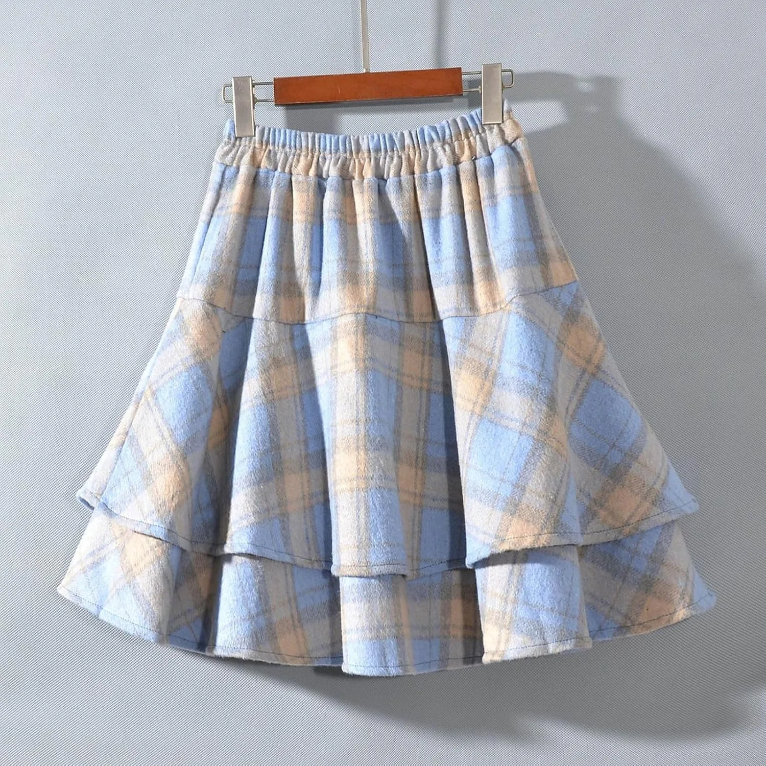 Women's Wool Blend Pleated Mini Skirt 2025 Trendy Skirt Schoolgirl Cute A-Line High Waisted Casual Skater Skirs