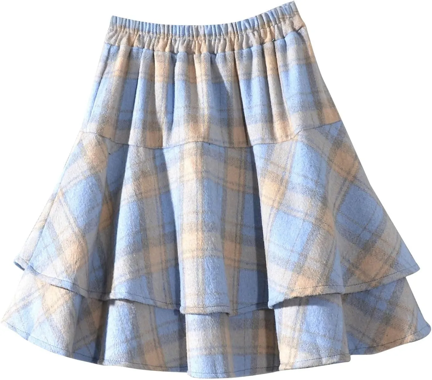Women's Wool Blend Pleated Mini Skirt 2025 Trendy Skirt Schoolgirl Cute A-Line High Waisted Casual Skater Skirs