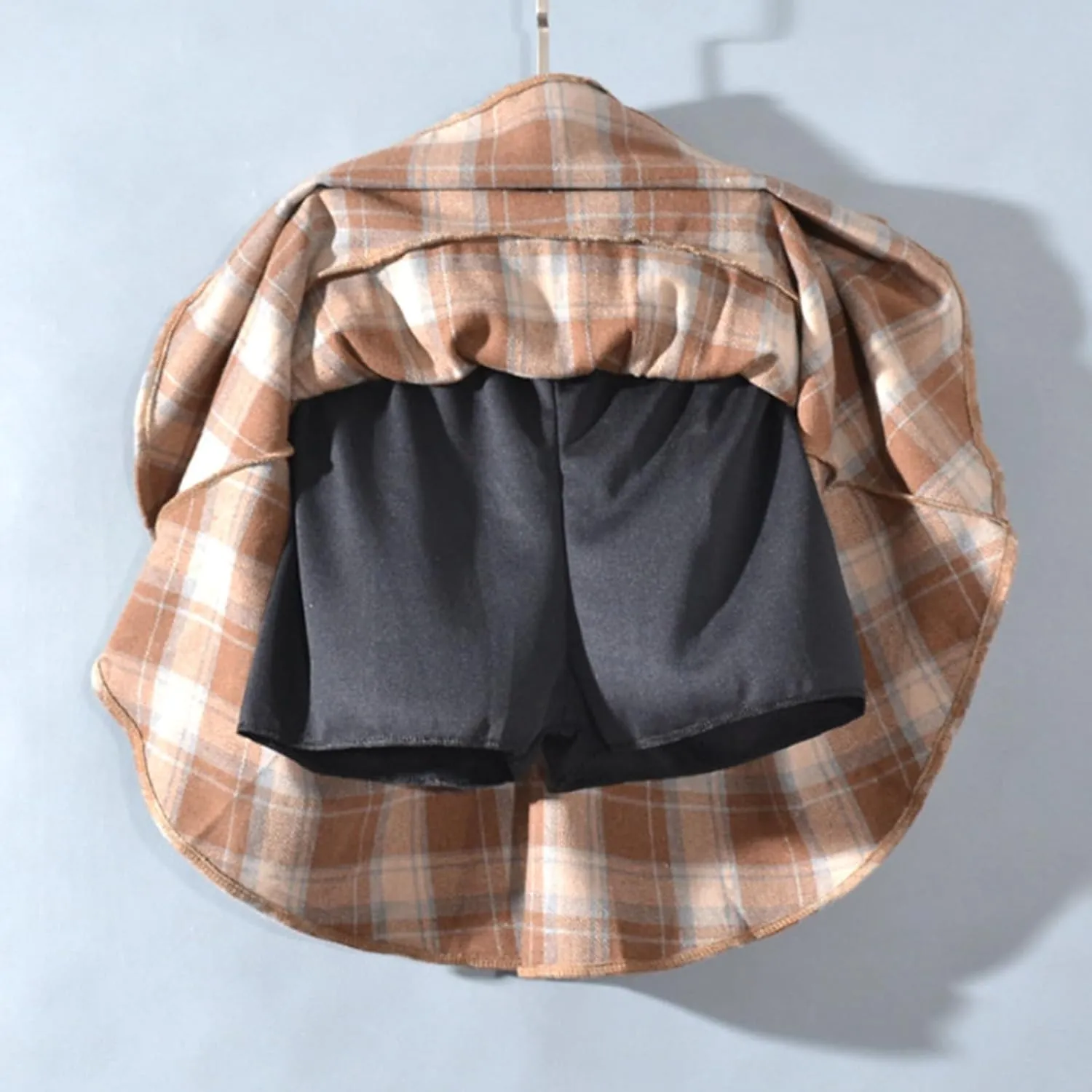 Women's Wool Blend Pleated Mini Skirt 2025 Trendy Skirt Schoolgirl Cute A-Line High Waisted Casual Skater Skirs