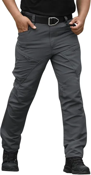 Work Pants for Men Stretch Hunting Resistant Lightweight Cargo Pants Multi-Pocket Classic Flexcamo Hiking Pants