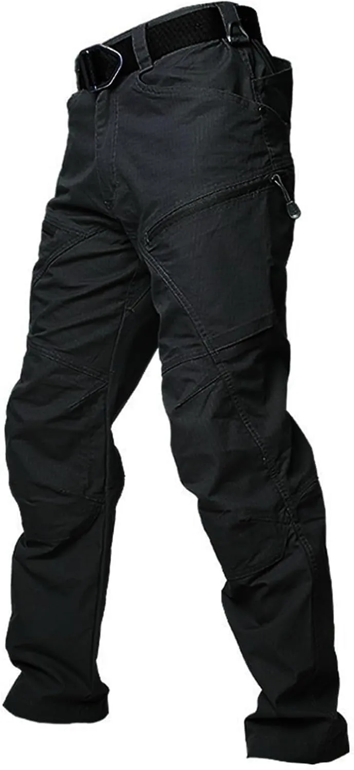 Work Pants for Men Stretch Hunting Resistant Lightweight Cargo Pants Multi-Pocket Classic Flexcamo Hiking Pants