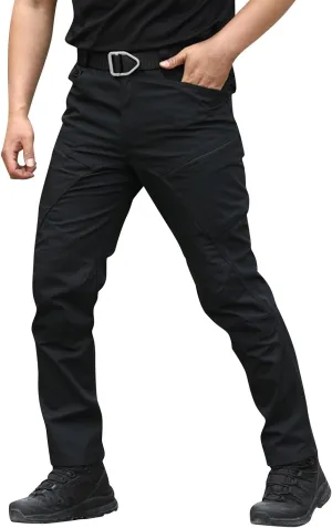 Work Pants for Men Stretch Hunting Resistant Lightweight Cargo Pants Multi-Pocket Classic Flexcamo Hiking Pants