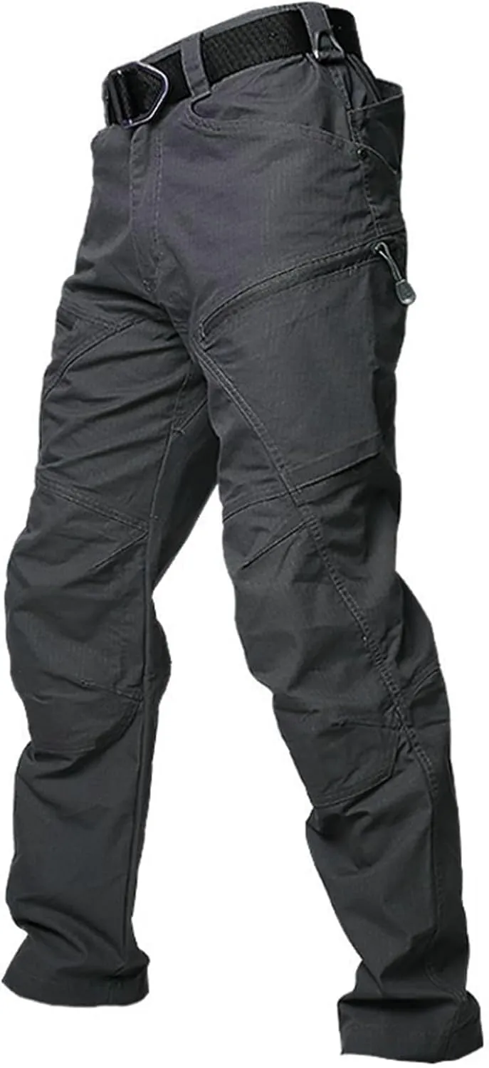 Work Pants for Men Stretch Hunting Resistant Lightweight Cargo Pants Multi-Pocket Classic Flexcamo Hiking Pants