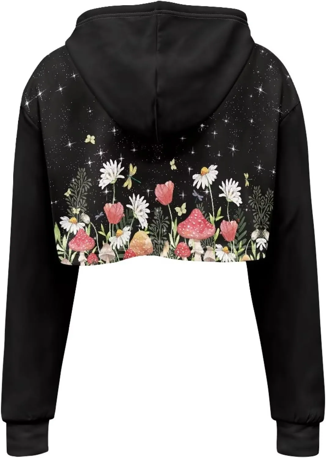 Ystardream Girl's Casual Sweatshirts Long Sleeve Crop Top Hoodies for Women