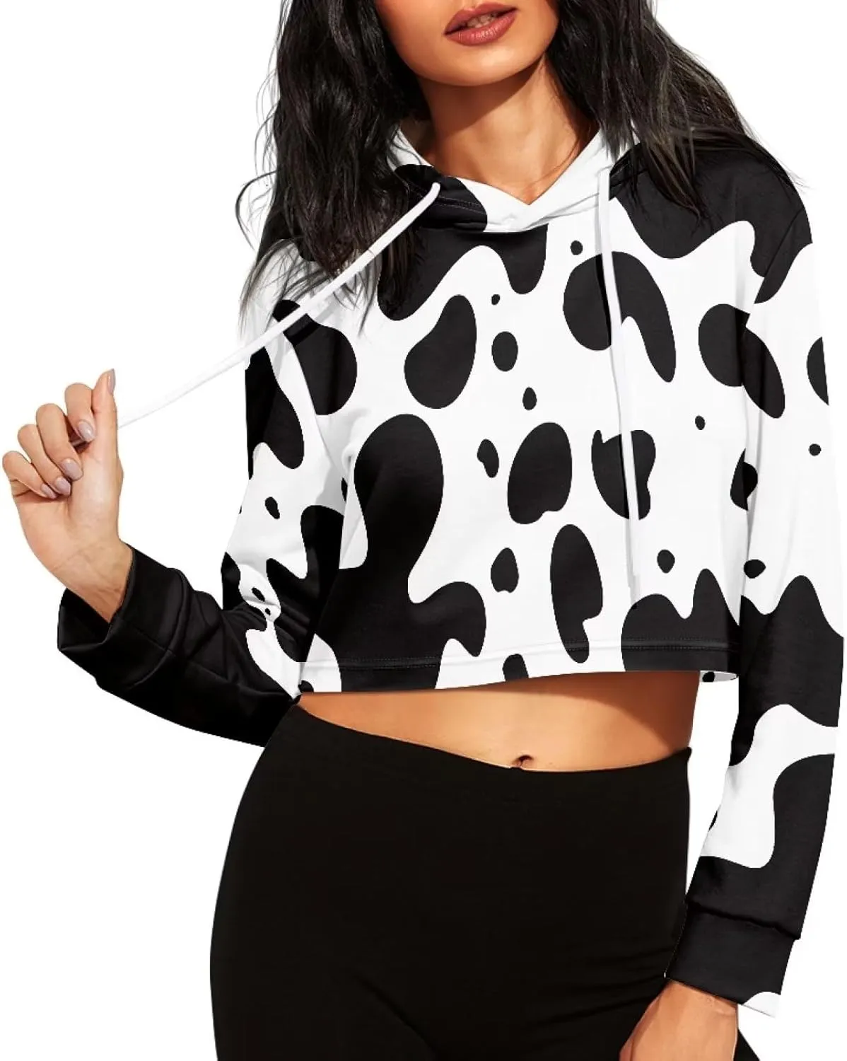 Ystardream Girl's Casual Sweatshirts Long Sleeve Crop Top Hoodies for Women